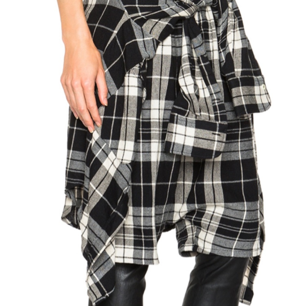 R13 Veder plaid with leather pant - Picture 2 of 9